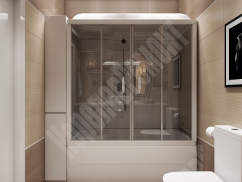 3D Дизайн-проект ванной комнаты